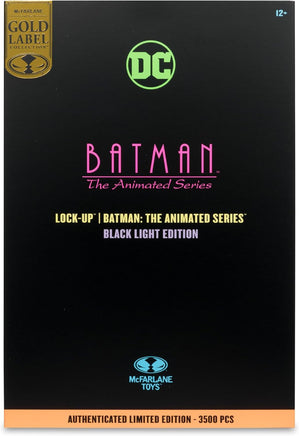DC Direct Batman The Animated Series 7 Inch Action Figure Exclusive - Lock-Up Black Light Edition Gold Label