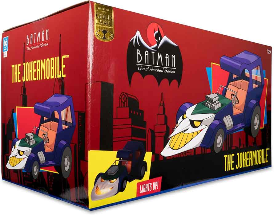 DC Direct Batman The Animated Series 7 Inch Scale Vehicle Figure Exclusive - The Jokermobile Gold Label