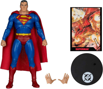 DC Direct Justice #1 7 Inch Action Figure Page Punchers Exclusive - Superman Red Platinum