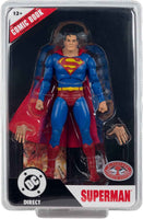 DC Direct Justice #1 7 Inch Action Figure Page Punchers Exclusive - Superman Red Platinum