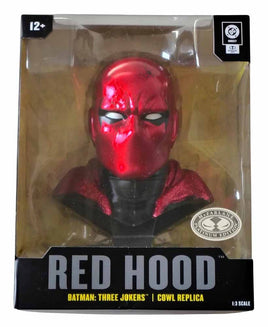 DC Direct Replica Cowls 7 Inch Prop Replica 1/3 Scale Exclusive - Red Hood Batman Three Jokers Cowl Platinum
