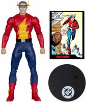 DC Direct The Flash #123 7 Inch Action Figure Page Punchers Exclusive - The Flash Jay Garrick Red Platinum