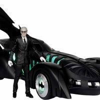 DC Multiverse Batman Forever 7 Inch Scale Action & Vehicle Figure Exclusive - Alfred Pennyworth & Batmobile Gold Label