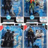 DC Multiverse Batman & Robin 7 Inch Action Figure BAF Mr. Freeze - Set of 4