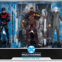 DC Multiverse Batman The Court of Owls 7" Scale Action Figure 3-Pack Exclusive - Nightwing vs Talon & Owl Gold Label