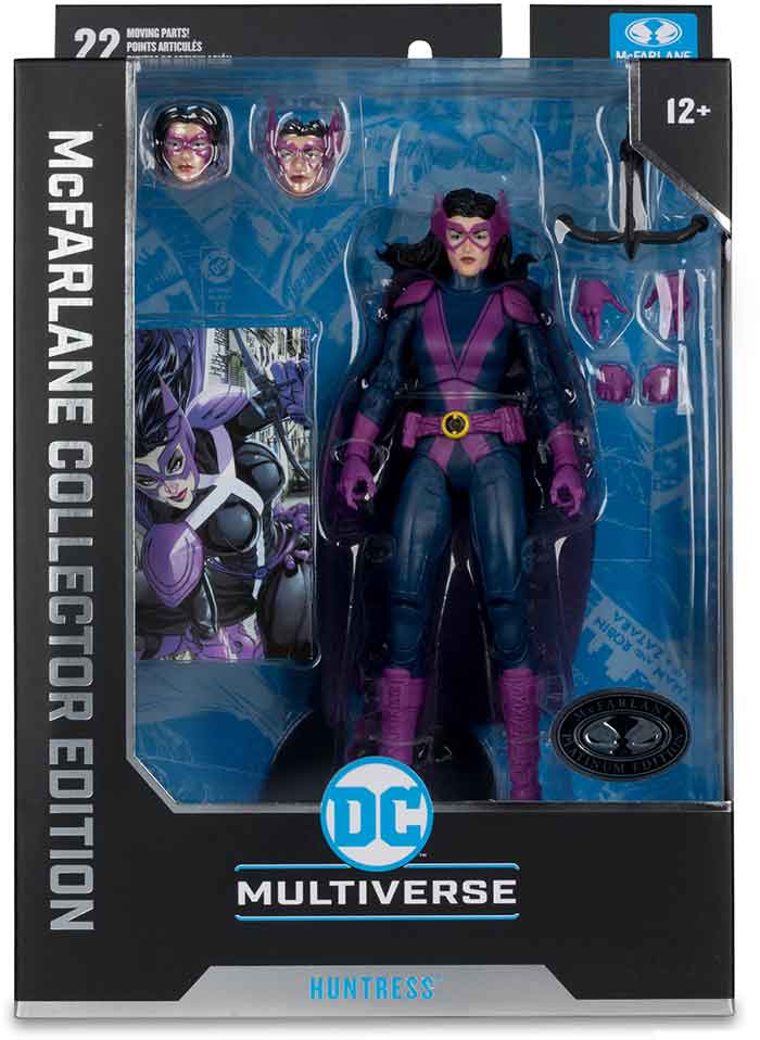 DC Multiverse Collector Edition 7 Inch Action Figure New 52 Exclusive - Huntress Platinum