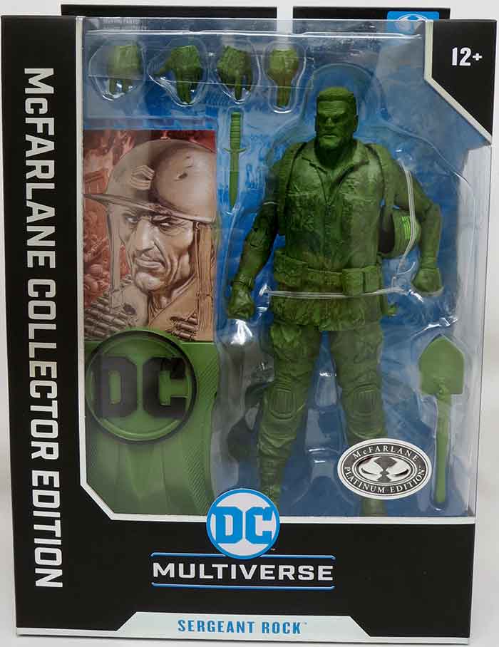 Figurine SERGEANT ROCK PLATINUM EDITION - DC Multiverse, McFarlane Toys, 18 Cm, Neuve