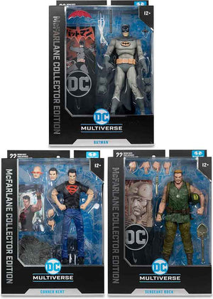 DC Multiverse Collector Edition 7 Inch Action Figure Wave 5 - Set of 3 (Rock - Conner - Batman)