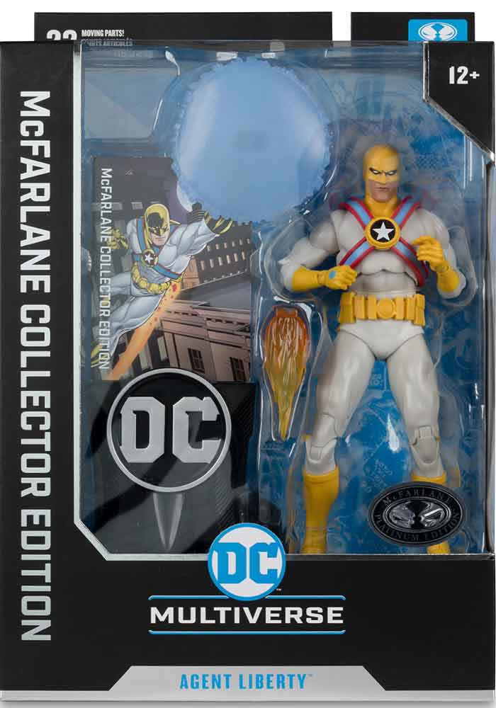 DC Multiverse Collector Edition 7 Inch Action Figure Wave 6 - Agent Liberty Platinum