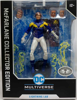 DC Multiverse Collector 7 Inch Action Figure Wave 8 Exclusive - Lightning Lad (Legion Of Super Heroes) Platinum