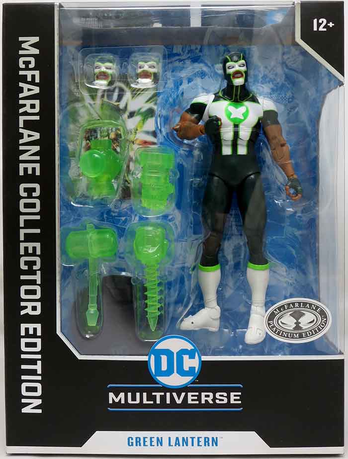 DC Multiverse Collector 7 Inch Action Figure Wave 8 Exclusive - Green Lantern (Simon Baz) Platinum