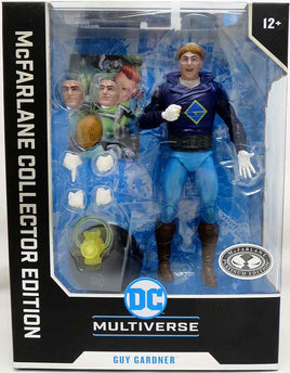 DC Multiverse Collector 7 Inch Action Figure Wave 9 Exclusive - Guy Gardner (Green Lantern Corps) Platinum