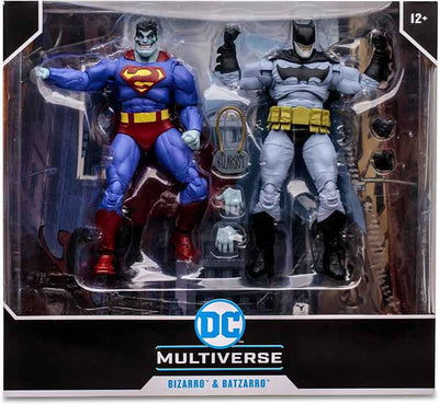 DC Multiverse Comics 7 Inch Action Figure 2-Pack - Bizarro & Batzarro