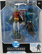 DC Multiverse Dark Nights Metal 7 Inch Action Figure BAF The Merciless - Robin Crow Earth-22 (Grinning Closed Mouth)