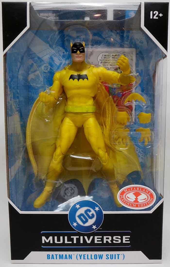 DC Multiverse Detective Comics 7 Inch Action Figure Exclusive - Batman Yellow Suit Red Platinum