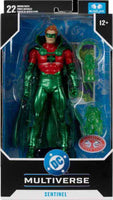 DC Multiverse Green Lantern 7 Inch Action Figure Exclusive - Sentinel (Alan Scott) Red Platinum