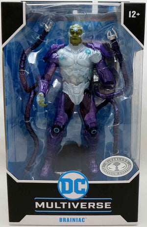 DC Multiverse Injustice 7 Inch Action Figure Gaming Wave 10 Exclusive - Brainiac Purple Variant Platinum