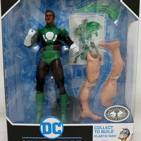 DC Multiverse JLA 7 Inch Action Figure BAF Plastic Man Exclusive - Green Lantern John Stewart Platinum