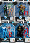 DC Multiverse JLA 7 Inch Action Figure BAF Plastic Man - Set of 4 (BAF Plastic Man with Platinum Aquaman & Green Lantern)