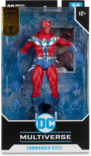 DC Multiverse JSA 7 Inch Action Figure Exclusive - Commander Steel Gold Label