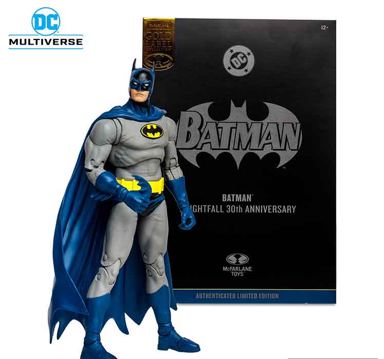 DC Multiverse Knightfall 30th Anniversary 7 Inch Action Figure SDCC  Exclusive - Knightfall Batman Gold Label