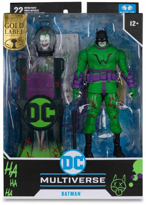 DC Multiverse Last Knight On Earth 7 Inch Action Figure Exclusive - Jokerized Batman Gold Label