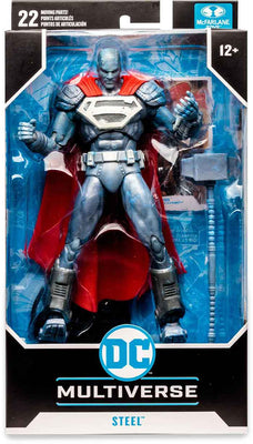 DC Multiverse Reign Of The Supermen 7 Inch Action Figure - Steel Red Cape