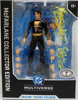 DC Multiverse Shazam 7 Inch Action Figure Collector Edition Exclusive - Shazam Freddy Freeman Platinum