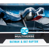 DC Multiverse The batman Who Laughs 7 Inch Scale Vehicle Figure Exclusive - Batman & Bat Raptor Gold Label