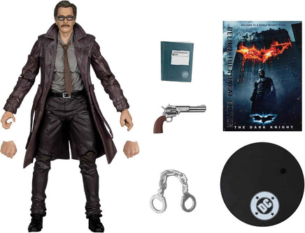 DC Multiverse The Dark Knight 7 Inch Action Figure Theatrical Deluxe - Commissioner Gordon