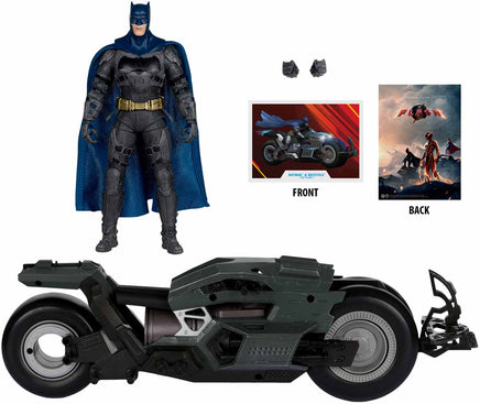 DC Multiverse The Flash 7 InchScale Vehicle Figure - Batman & Batcycle