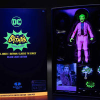 DC Retro Batman 1966 6 Inch Action Figure Exclusive - Black Light Joker Gold Label