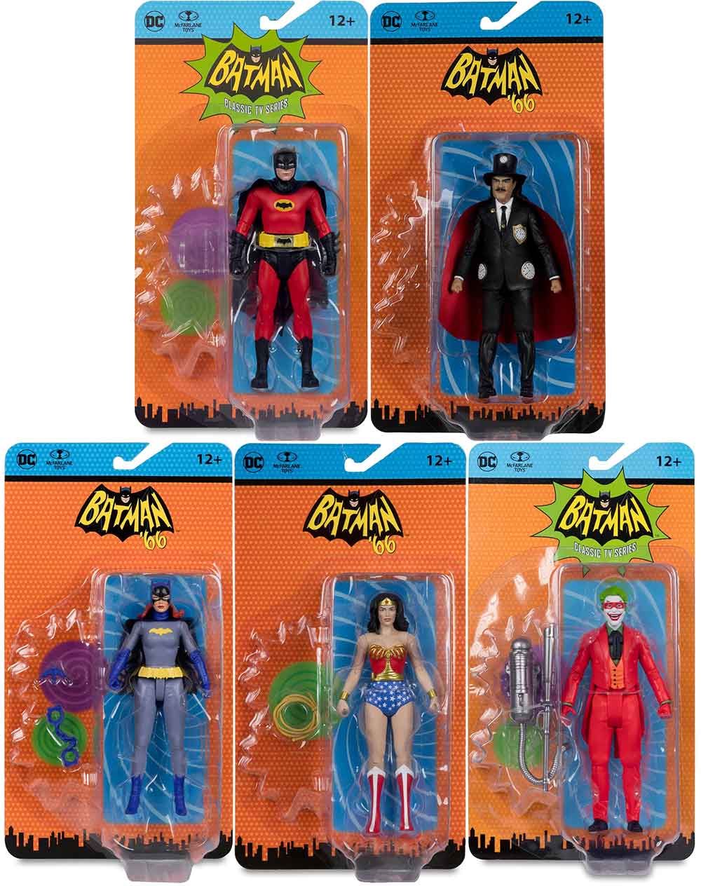 DC Retro Batman 1966 6 Inch Action Figure Wave 11 - Set of 5| Cmdstore