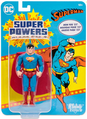 DC Super Powers 4 Inch Action Figure Wave 1 - Superman (Light Blue)