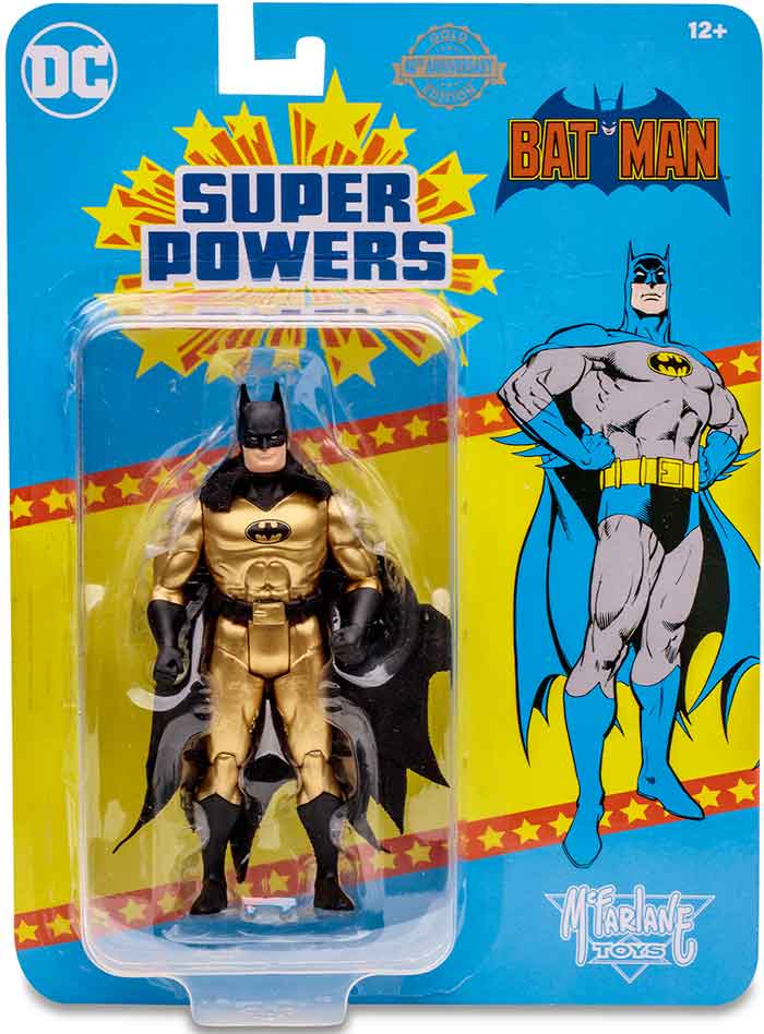 DC Super Powers 5 Inch Action Figure Wave 6 Batman Gold Variant