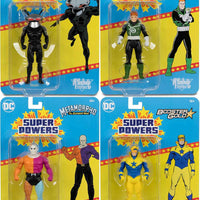 DC Super Powers 4 Inch Action Figure Wave 8 - Set of 4 (Booster - Metamorpho - Guy - Manta)