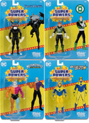 DC Super Powers 4 Inch Action Figure Wave 8 - Set of 4 (Booster - Metamorpho - Guy - Manta)