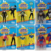 DC Super Powers 4 Inch Action Figure Wave 8 - Set of 6 (Superman - Batman - Booster - Metamorpho - Guy - Manta)