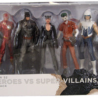 DC The New 52 6 Inch Action Figure Box Set Series - Super Heroes vs Super Villains 7-Pack