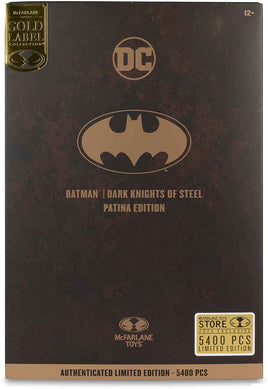 DC Multiverse Dark Knights of Steel 7 Inch Action Figure Exclusive - Batman Patina Gold Label