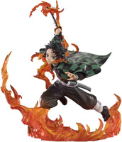 Demon Slayer Kimetsu No Yaiba 8 Inch Statue Figure FiguartsZERO - Tanjiro Kamado Kyojuro Rengoku's Sword Guard ver.