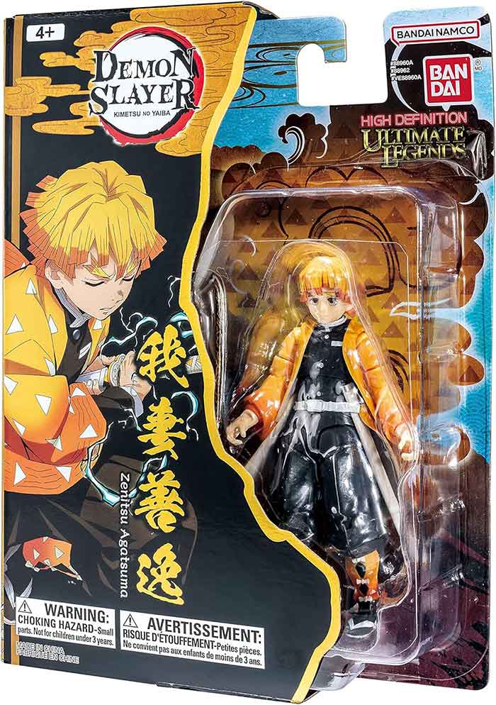 Demon Slayer Kimetsu No Yaiba 5 Inch Action Figure Ultimate Legends HD - Zenitsu Agatsuma