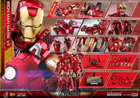 Die Cast Avengers 12 Inch Figure Movie Masterpiece 1/6 Scale Series - Iron Man Mark VII Hot Toys 903752