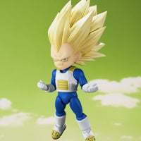 Dragonball Daima 3.75 Inch Action Figure S.H. Figuarts Exclusive - Super Saiyan 3 Vegeta Mini