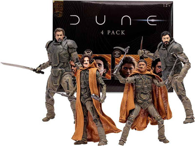 Dune Movie 2 7 Inch Action Figure Box Set Exclusive - 4-Pack (Gurney - Paul - Shani - Stilgar) Gold Label