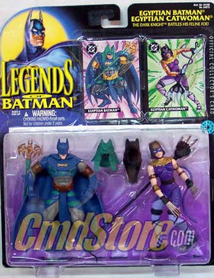 EGYPTIAN BATMAN & CATWOMAN Batman Legends Action Figure by Kenner