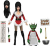Elvira 8 Inch Action Figure Clothed Series - Elvira's Very Scary Xmas
