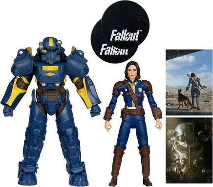 Fallout 7 Inch Action Figure 2-Pack - T-60 Vault Tec and Sole Survivor