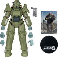 Fallout 76 7 Inch Action Figure Exclusive - T-45 Military Armor Red Platinum