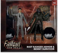 Fallout New Vegas 7 Inch Action Figure 2-Pack - Riot Ranger Armor and Benny
